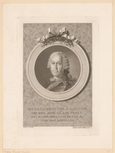 Portret van Michail Michaylovitsj Golitsyn