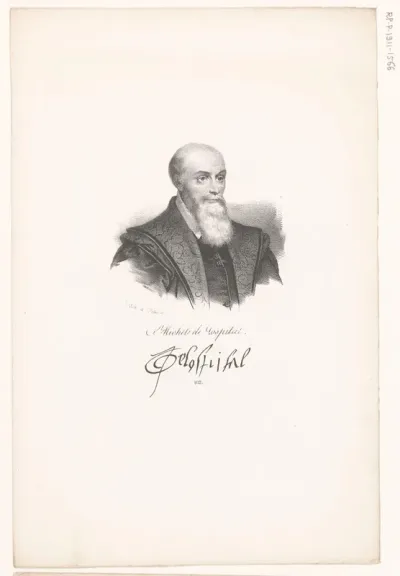 Portret van Michel de l'Hospital