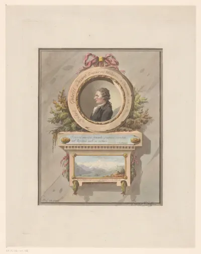 Portret van Michel-Gabriel Paccard