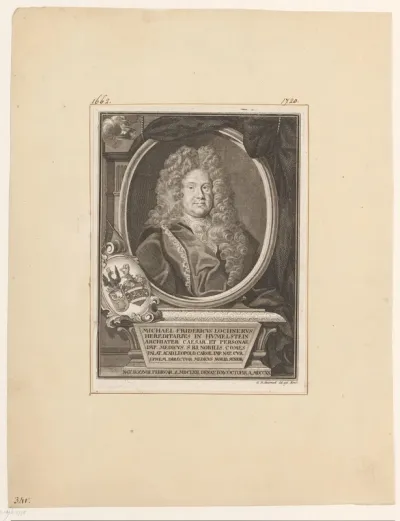Portret van Michiael Friedrich Lochner