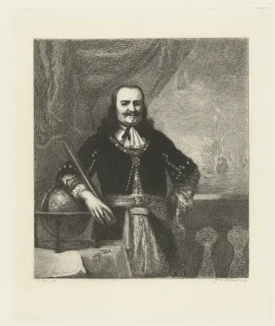 Portret van Michiel Adriaenszoon de Ruyter (1607-76), luitenant-admiraal