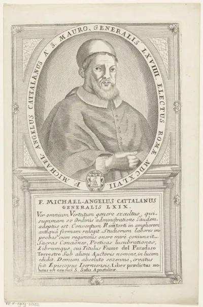 Portret van Miguel Angel Catalani, 69ste Minister Generaal van de franciscaner orde