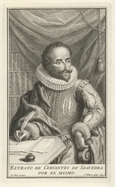 Portret van Miguel de Cervantes de Saavedra