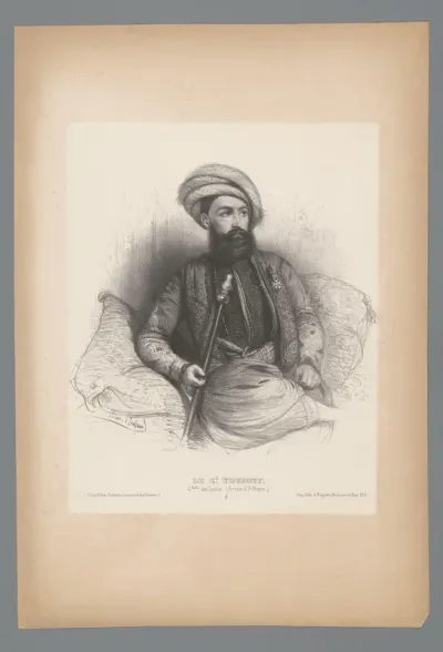 Portret van militair commandant Joseph Vantini (Yusuf)
