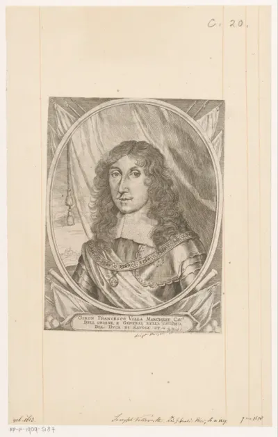 Portret van militair Giron Francesco Villa