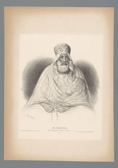Portret van militair leider El-Mazari