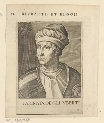 Portret van militair leider Farinata degli Uberti