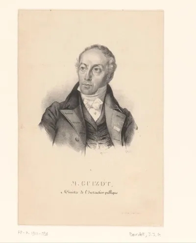 Portret van minister François Guizot