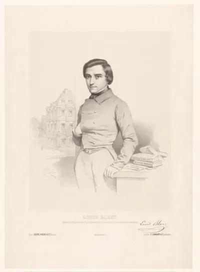 Portret van minister Louis Blanc