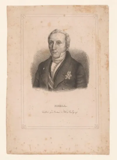 Portret van minister W.F. Roëll