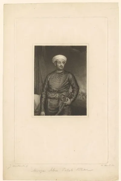 Portret van Mirza Abu Taleb Khan