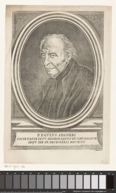 Portret van missionaris en schrijver Paolo Segneri