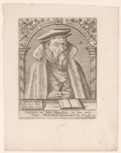 Portret van Modestinus Pistoris