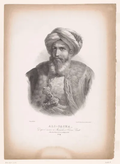 Portret van Mohammed Ali van Egypte