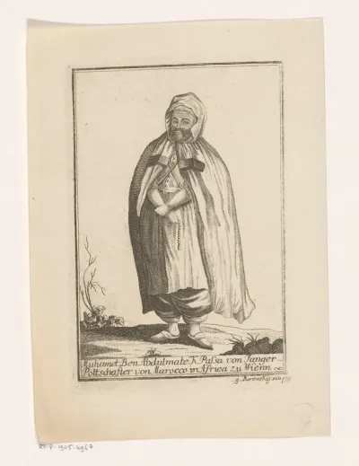 Portret van Mohammed Ben Abdelmalik, Pasja van Tanger