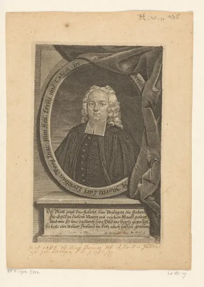 Portret van Moritz Carl Christian Woog