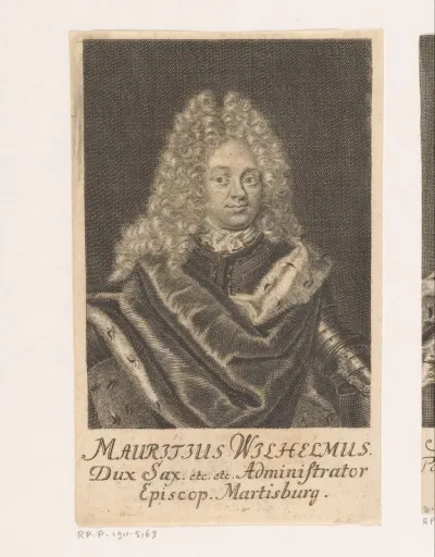 Portret van Moritz Wilhelm von Sachsen-Merseburg