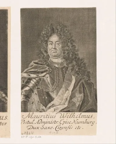 Portret van Moritz Wilhelm von Sachsen-Zeitz