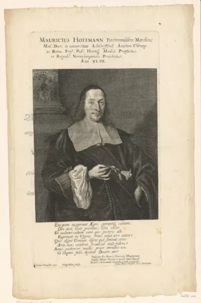 Portret van Mortiz Hoffmann op 43-jarige leeftijd