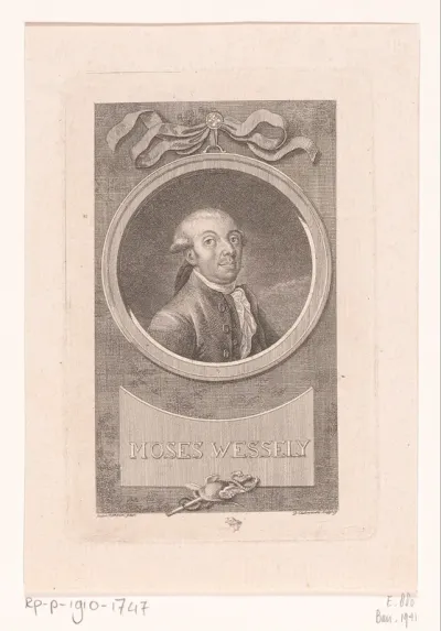 Portret van Moses Wessely