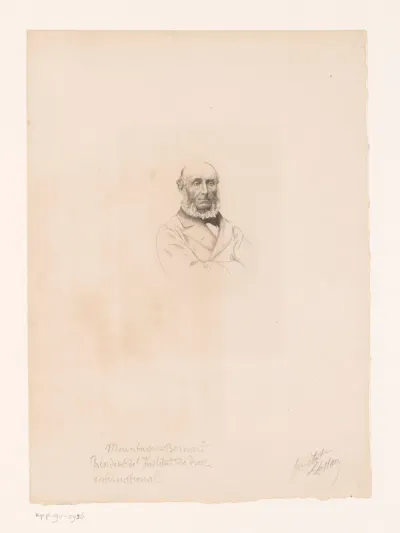 Portret van Mountague Bernard
