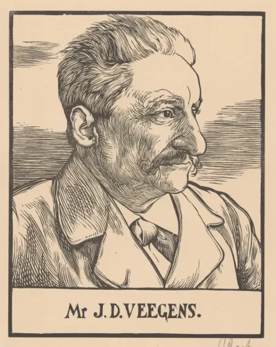 Portret van Mr. J.D. Veegens
