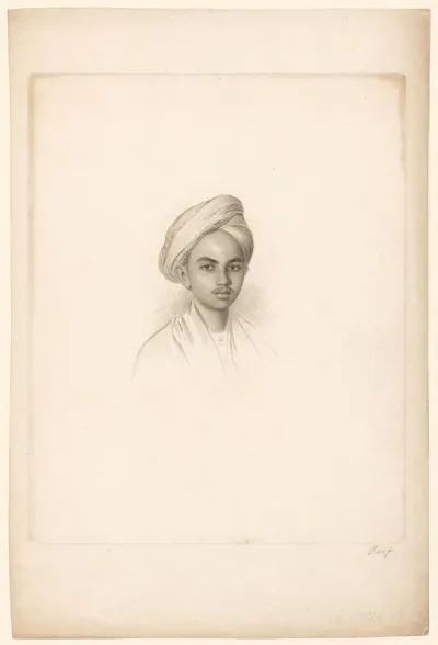 Portret van Muhi Ud-Din Sultan