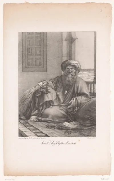 Portret van Murat Bey, leider van de Mammelukken