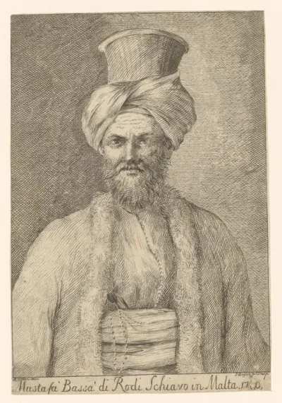 Portret van Mustafa, Pasja van Rodos