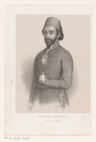 Portret van Mustafa Reşit Paşa