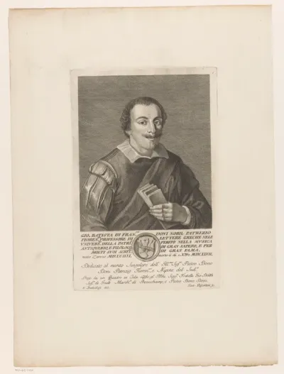 Portret van muziektheoreticus Giovanni Battista Doni