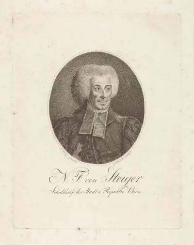 Portret van N.F. von Steiger