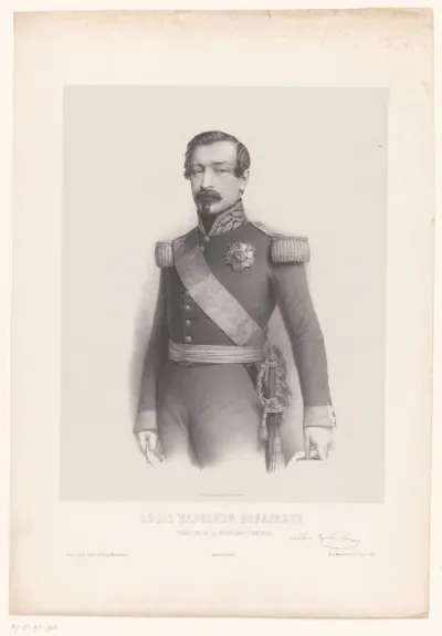 Portret van Napoleon Eugène Lodewijk Bonaparte