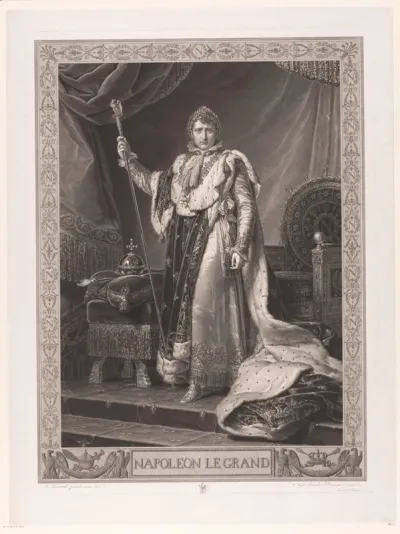 Portret van Napoleon I Bonaparte, keizer der Fransen