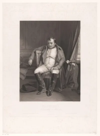 Portret van Napoleon I Bonaparte te Fontainebleau