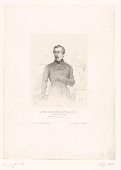 Portret van Napoleon III Bonaparte, keizer van Frankrijk
