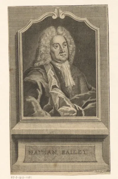 Portret van Nathaniel Bailey