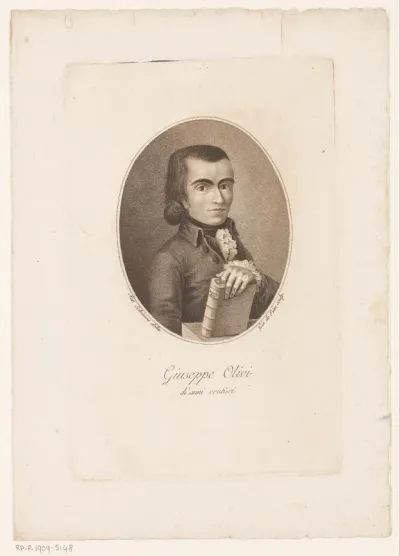 Portret van natuurwetenschapper Giuseppe Olivi