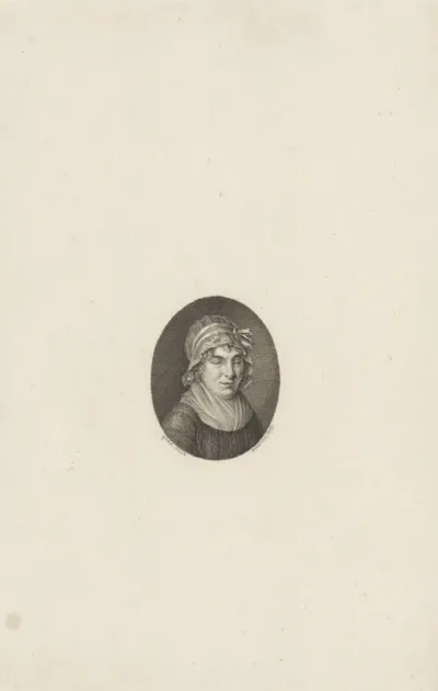 Portret van Nederlandse dichteres Petronella Moens