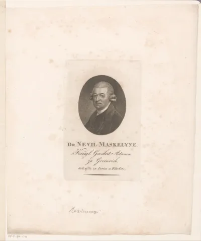 Portret van Nevil Maskelyne