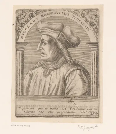 Portret van Niccolò Machiavelli