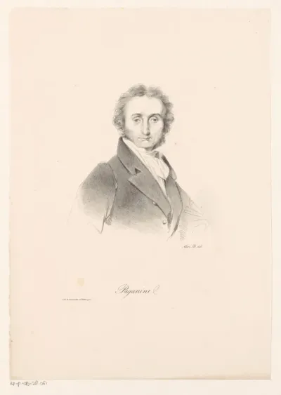 Portret van Niccolò Paganini