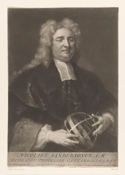 Portret van Nicholas Saunderson