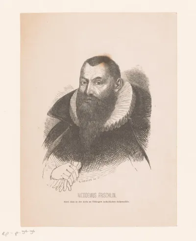Portret van Nicodemus Frischlin