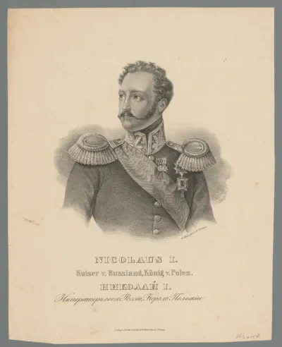 Portret van Nicolaas I Pavlovitsj tsaar van Rusland