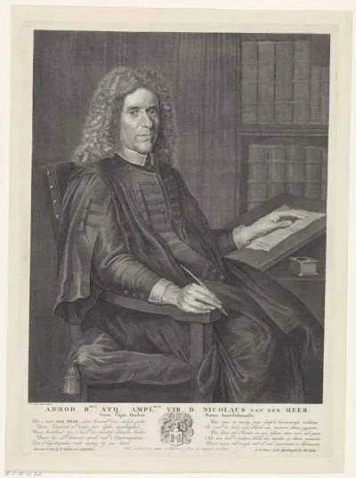 Portret van Nicolaas van der Meer