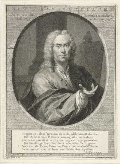 Portret van Nicolaas Verkolje
