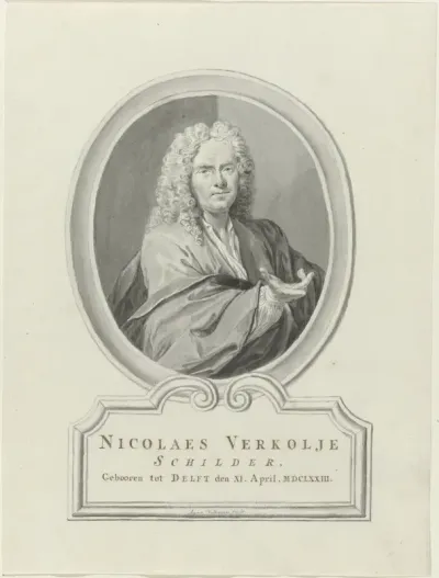 Portret van Nicolaas Verkolje