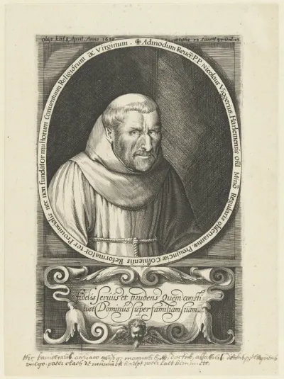Portret van Nicolaas Wigger als minderbroeder