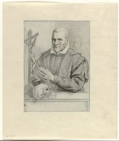 Portret van Nicolaas Wigger, priester te Haarlem